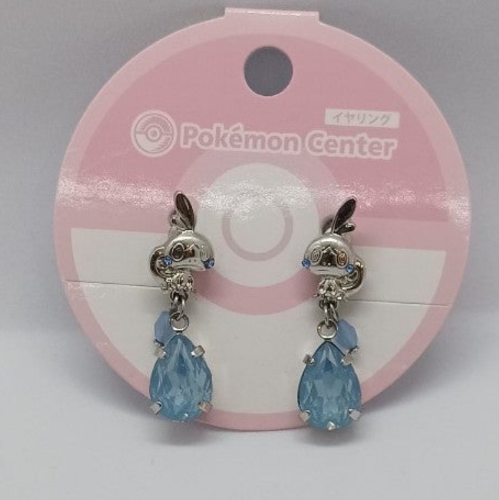 Pokemon Center Pokemon Clip on Earrings Sobble - Picture 2 of 6